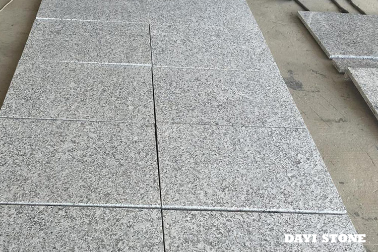 Flamed Granite Floor Tiles 20X30 Grey Granite Stone Design